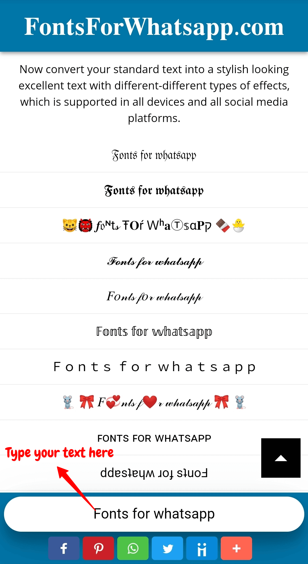fancy font generator instagram