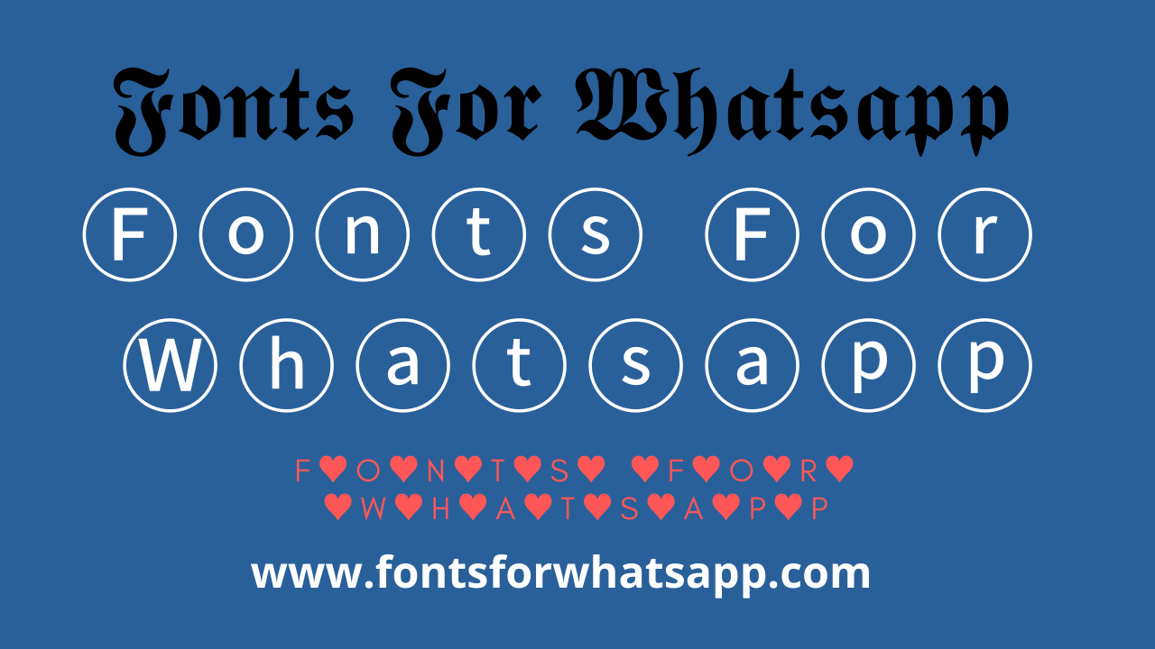fonts to copy and paste